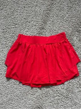 INDERO Active Stretch Waist Slip On Skort Size M Tennis Golf
Running Red
